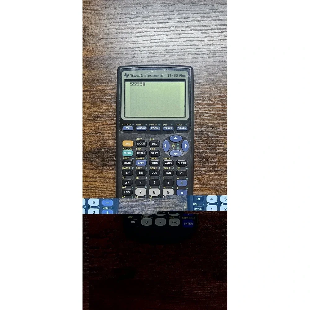 Texas Instruments TI-83 Plus Graphing Calculator With Cover Tested And Working
